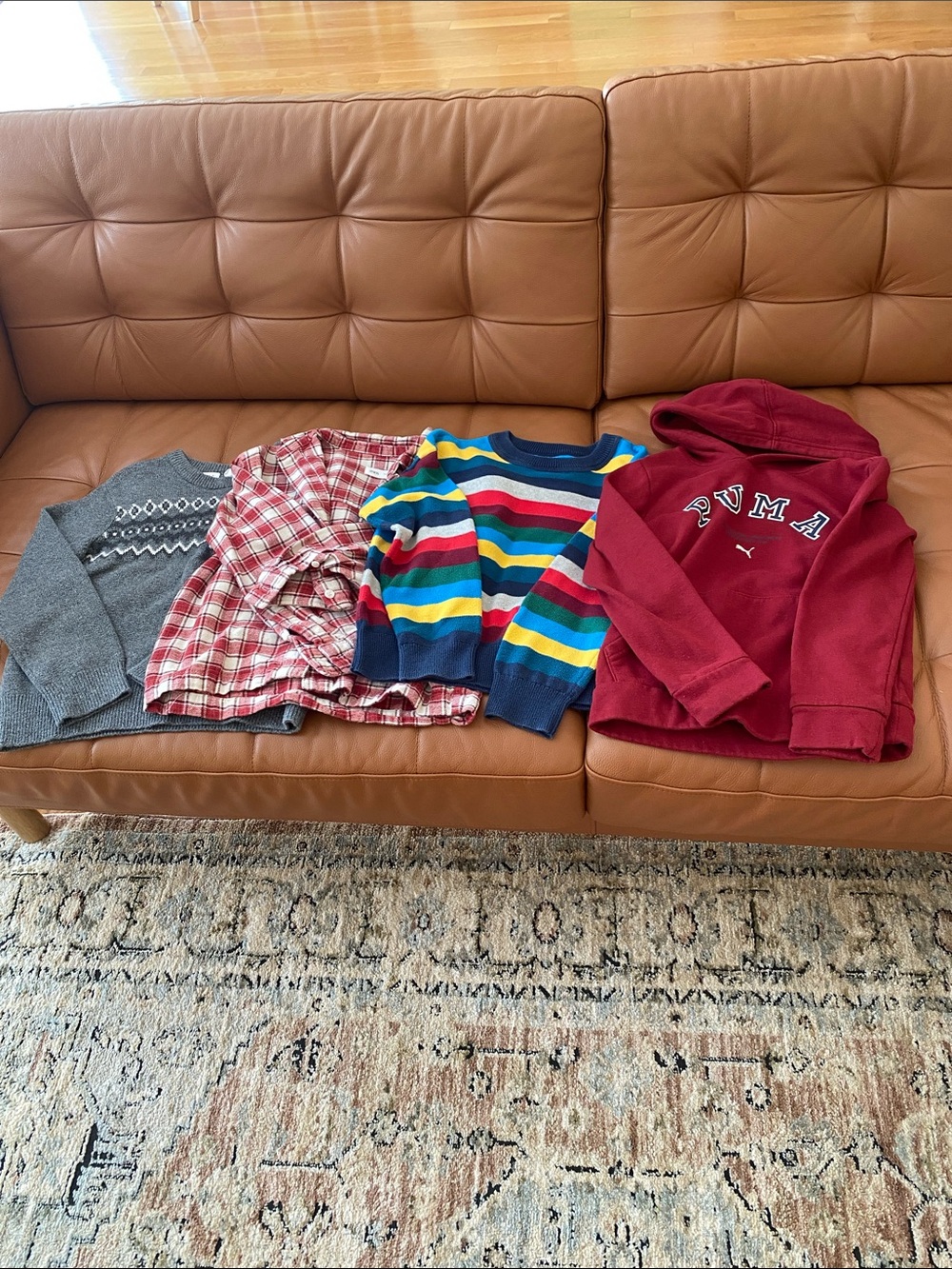 Boys top clothes bundle. Fair condition, brands, Gap and Zara. Natural materials